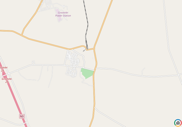 Map location of Grootvlei